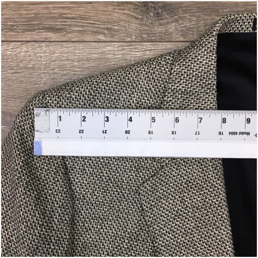VINTAGE‎ STAFFORD Mens Blazer Sport Coat Casual Jacket Size 46R Knit Wool Suit